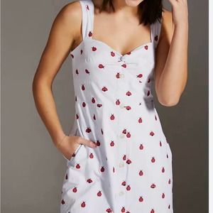 Maeve Ladybug Summer Mini Dress